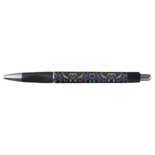 Bunte Neon-Lila-Grüne-Fledermäuse-Halloween-Stift Kugelschreiber