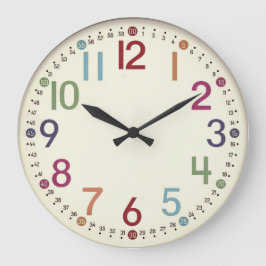 Bunte nummerierte runde Acryl-Wanduhr Große Wanduhr