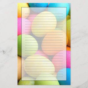 Bunte Ostereier Briefpapier