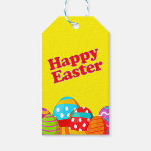 Bunte Ostereier - fröhliche Ostern Geschenkanhänger