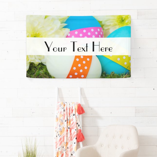 Bunte Ostereier, glückliche Ostern, Urlaub Banner (Insitu)