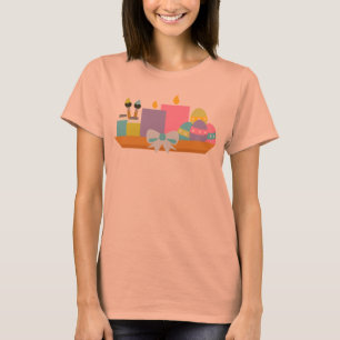 Bunte Ostereier & Kerzen T-Shirt