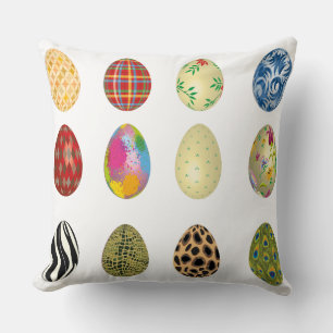 bunte Ostereier Kissen