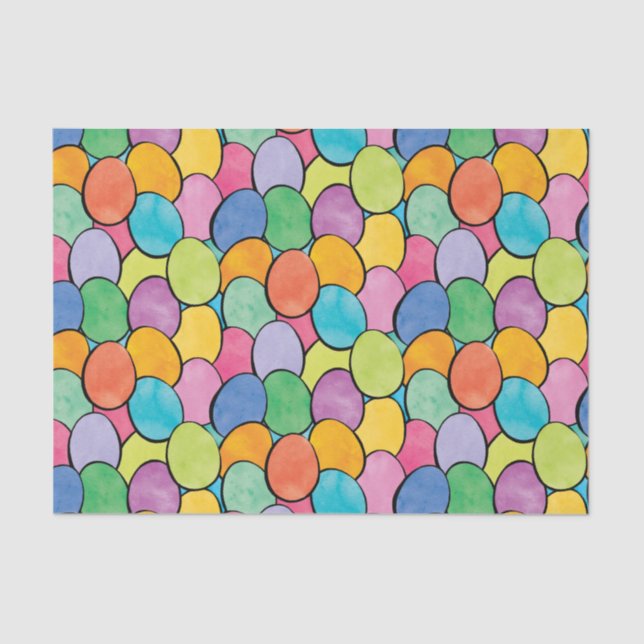 Bunte Ostereier Seidenpapier (Vorderseite)