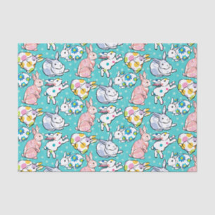 Bunte Osterhasen Seidenpapier