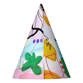 Bunte Papierpartyhüte Partyhütchen