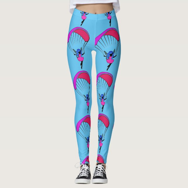 bunte paraglide Elf-Leggings Leggings (Vorderseite)