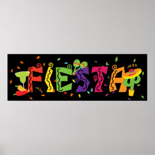 Bunte Party- Banner Fiesta Cinco De Mayo Poster