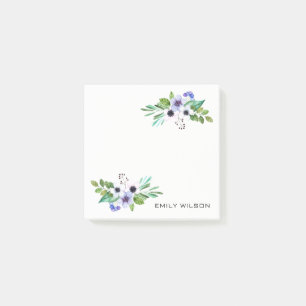 Bunte Pastell-Töne-Blumenstrauß Post-it Klebezettel