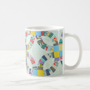 Bunte Patchworksteppdecke Kaffeetasse