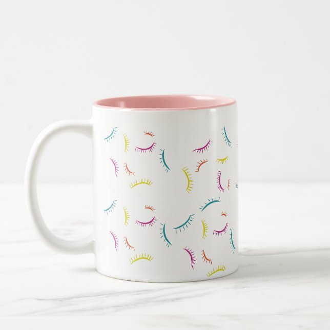 Bunte Peitschen-Tasse Zweifarbige Tasse (Links)