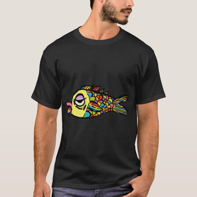 Bunte Phish Erschöpfte T-Shirt (Vorderseite)