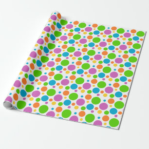 Bunte Polka Dots-Geschenke Geschenkpapier