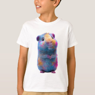 Bunte psychedelische Meerschweinchen-Kinder T-Shirt