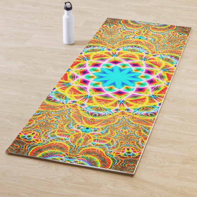 Bunte psychedelische Muster Yogamatte (Beispiel)