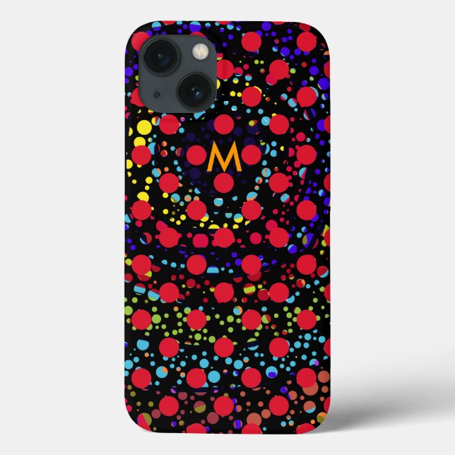 bunte Punkte Case-Mate iPhone Hülle (Rückseite)