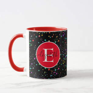 Bunte Punkte personalisierte Tasse