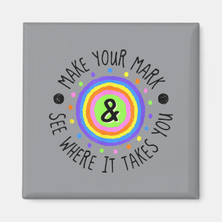 Bunte Punkte-Spaß Machen Sie Markierung Bunte Punk Magnet