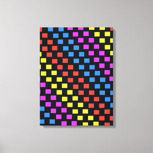 Bunte Quadrate Leinwanddruck