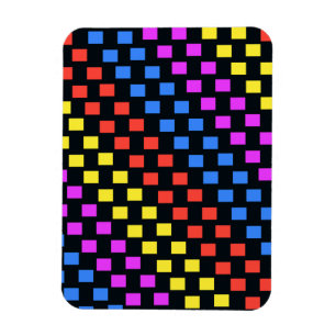 Bunte Quadrate Magnet