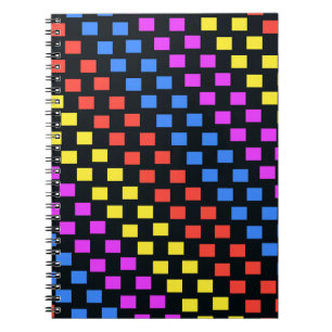 Bunte Quadrate Notizblock