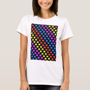 Bunte Quadrate T-Shirt