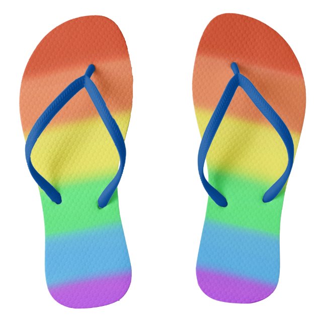 Bunte Regenbogen-Custom-FlipFlops Flip Flops (Fußbett)