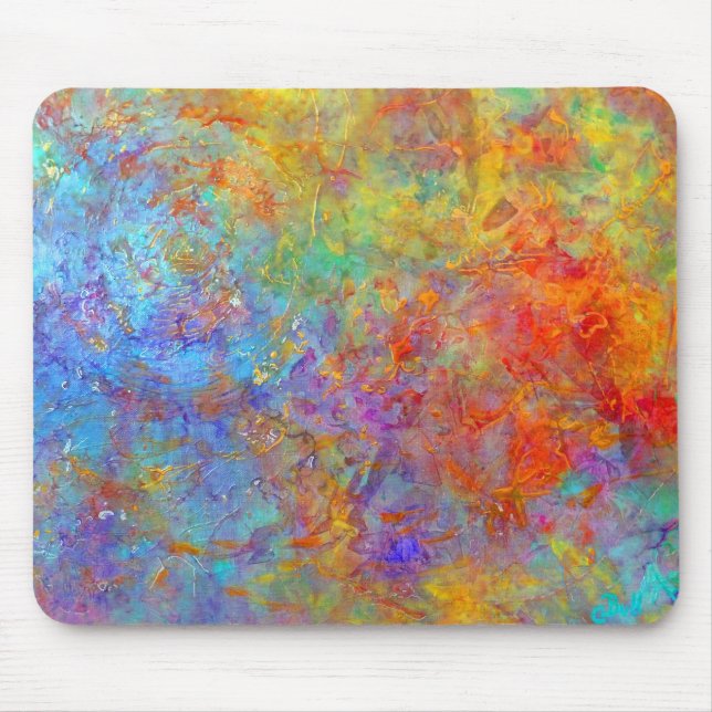 Bunte Regenbogen-Kunst Mousepad (Vorne)