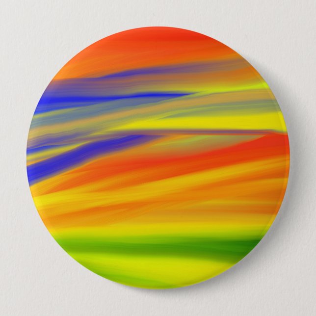 BUNTE REGENBOGENKUNST BUTTON (Vorderseite)