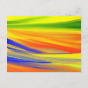 BUNTE REGENBOGENKUNST POSTKARTE
