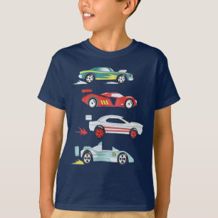 Bunte Rennwagen-Kollektion Jungen T-Shirt