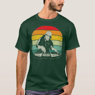Bunte Retro-DJ-Techno-Musik edm Party Premium T-Shirt