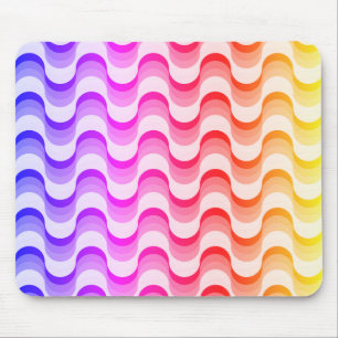 Bunte Retro-Fünfziger-Jahre-Abstrakt Mousepad