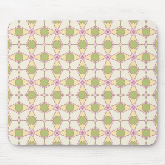 Bunte Retro-Muster-Hintergrund 3 Mousepad (Vorne)