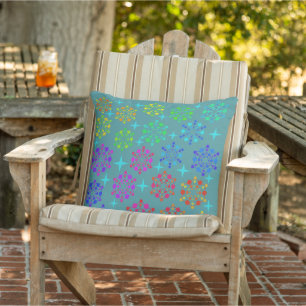 Bunte Retro-Muster-Kunst-Design im Stil der Mitte Kissen