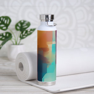 Bunte Retro-Ton-Mischung Trinkflasche