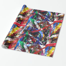 Bunte Ribbons Geschenkpapier