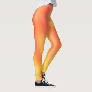Bunte rote Orange flammt Steigungs-Muster Leggings