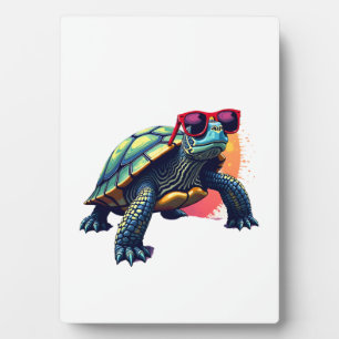 Bunte Schildkröte Turtle Outfit Herren Schildkröte Fotoplatte