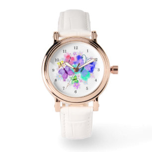 Bunte Schmetterlinge beobachten  Armbanduhr