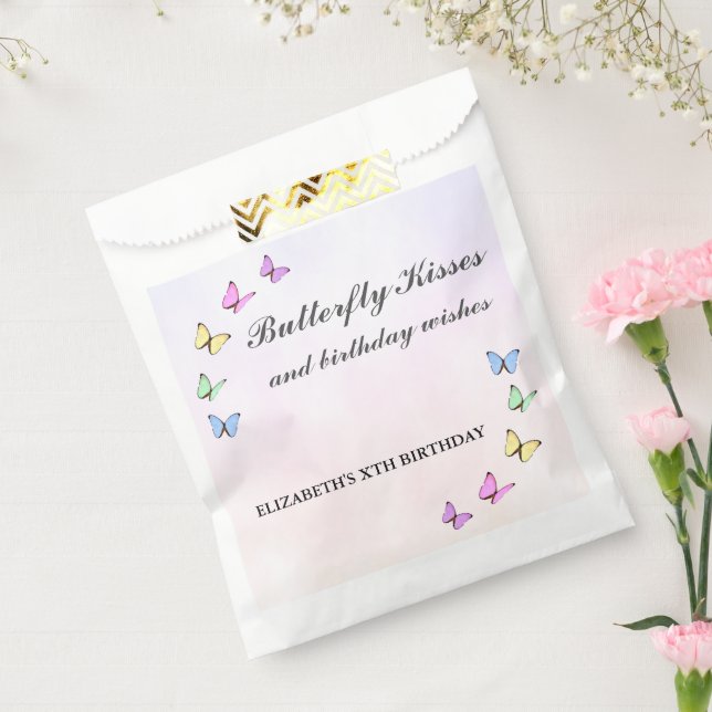 Bunte Schmetterlinge zum Geburtstag Geschenktütchen (Versiegelt)
