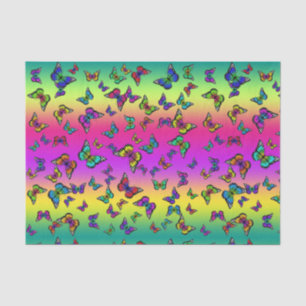 Bunte Schmetterlings-Seidenpapier Seidenpapier