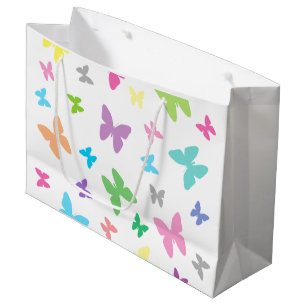 Bunte Schmetterlingskunst Große Geschenktüte