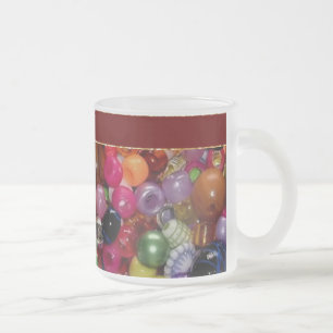 Bunte Schmuck-Perlen Mattglastasse