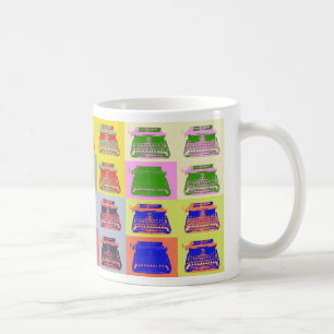 Bunte Schreibmaschinen-Verfasser-Tasse Kaffeetasse