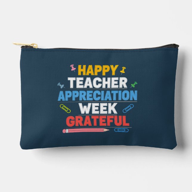 Bunte Schule Design mit Dank Zubehörtasche (Vorderseite)