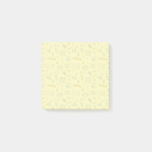 Bunte Schulmaterialien Muster Post-it Klebezettel