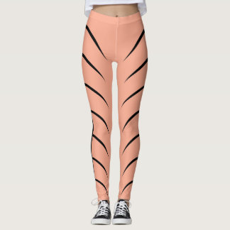 Bunte, schwarze Lins Leggings