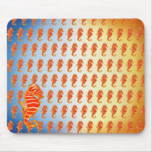 Bunte Seepferde - Mousepad