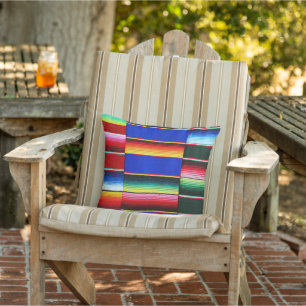 bunte Serape-Streifen-Wurfkissen Kissen